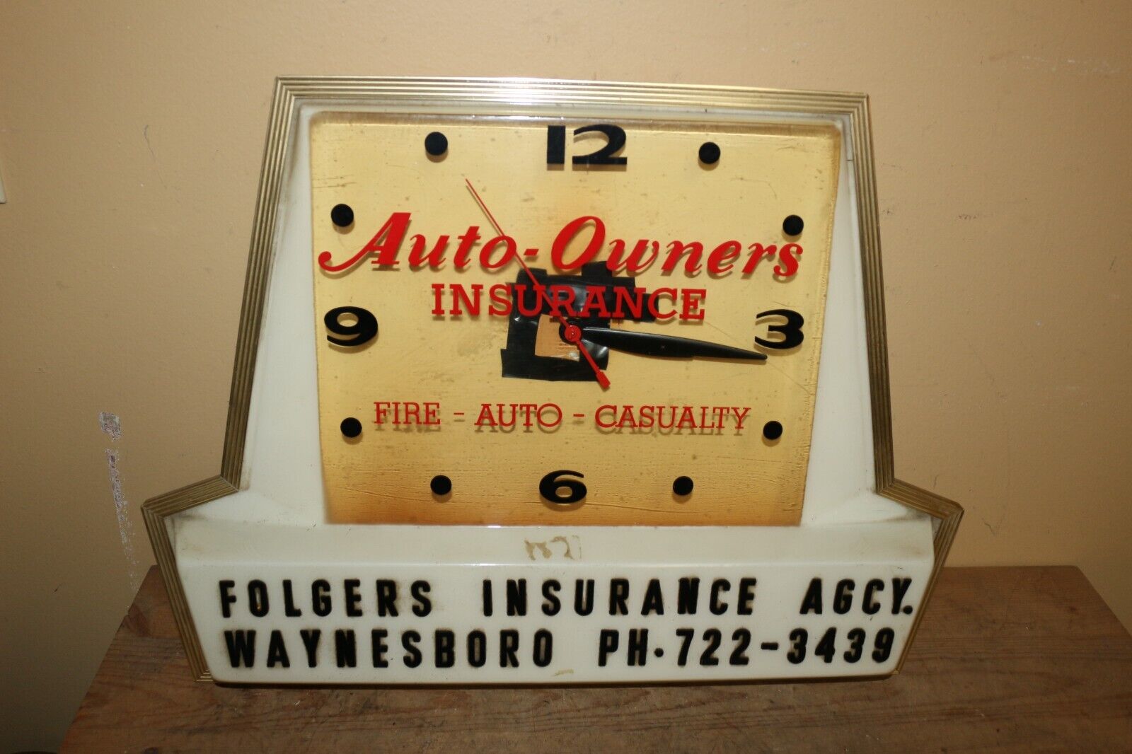 Vintage 1960\'s Auto Owners Car Insurance 21\