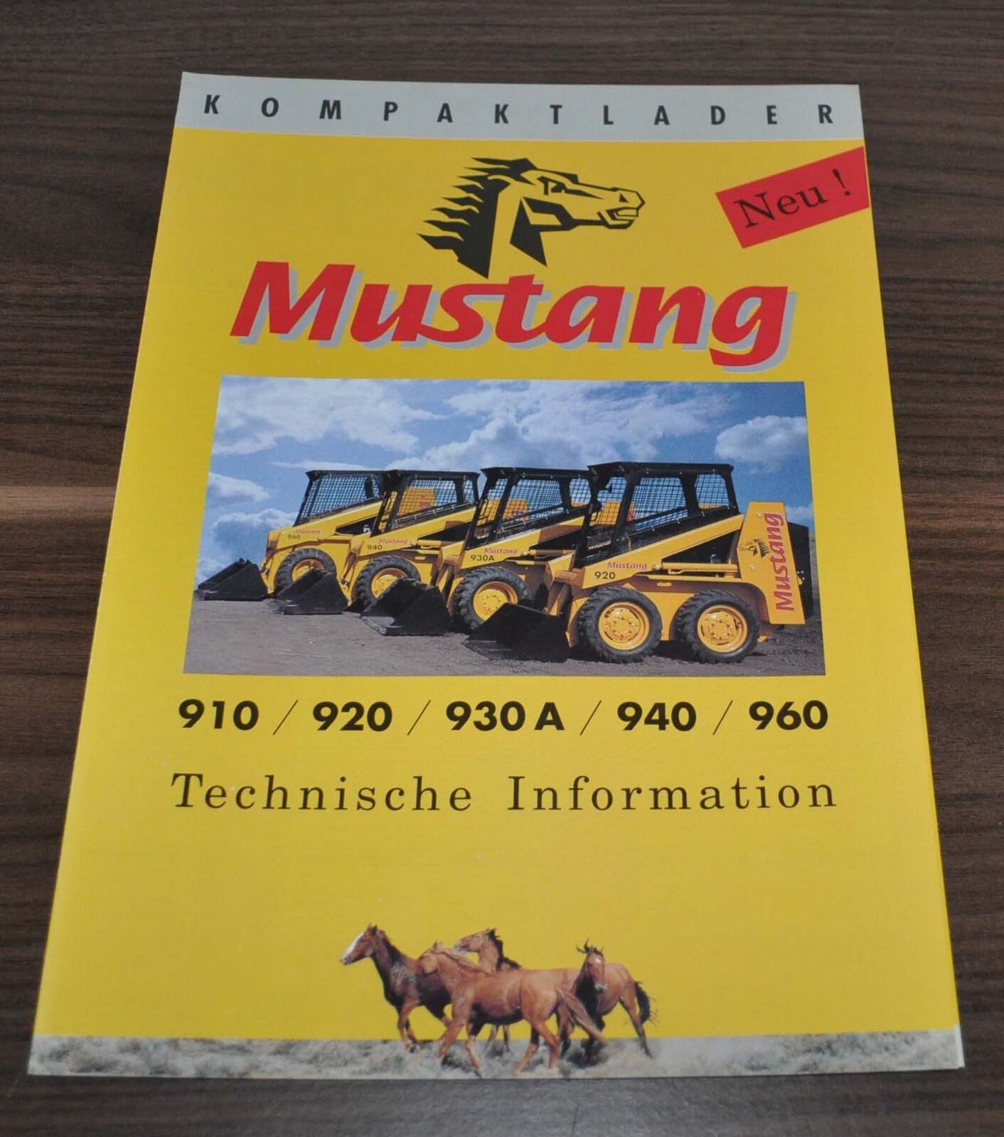 Mustang 910 920 930 940 960 Kompaktlader Compact Loader Brochure Prospekt D
