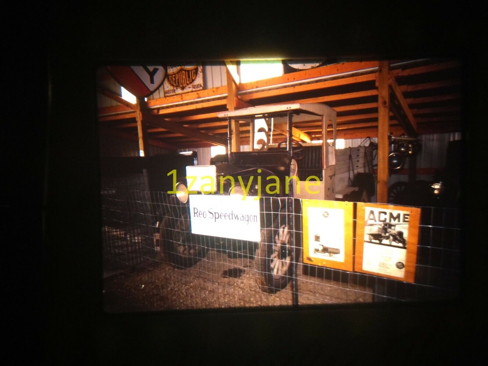 3C17 VINTAGE Photo 35mm Slide 17 REO SPEEDWAGON VAN HORNES REPUBLIC ACME