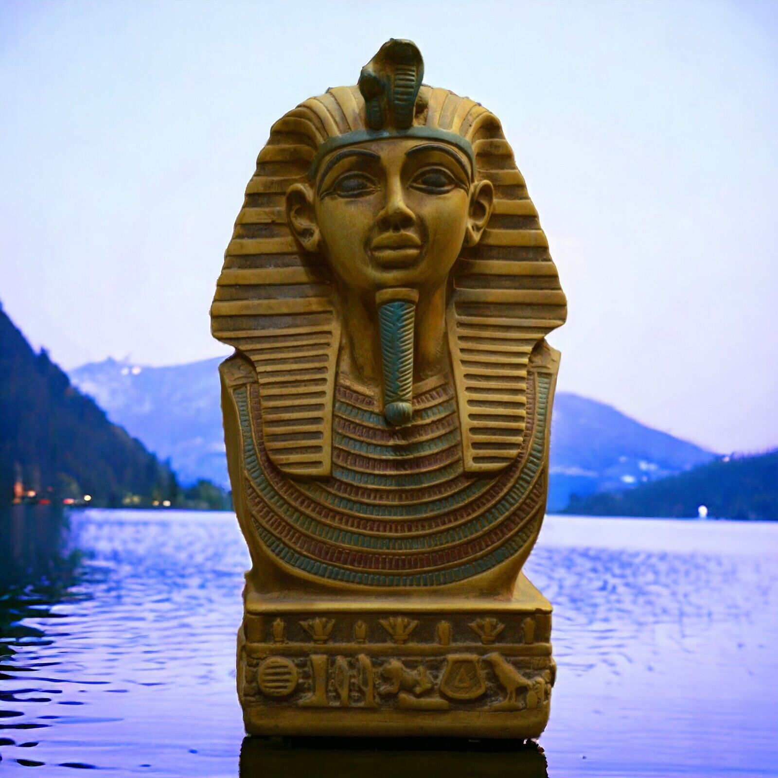 Antique Rare Ancient Pharaonic Head Egyptian King Tutankhamun Unique Egyptian BC