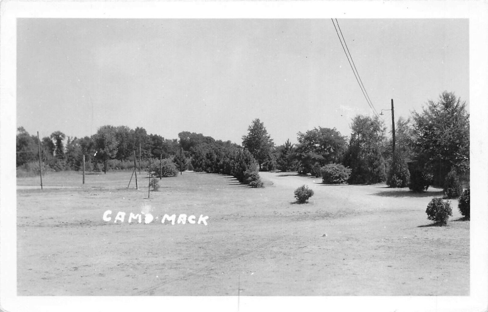 Dayton Ohio 1940s RPPC Real Photo Postcard Camp Mack
