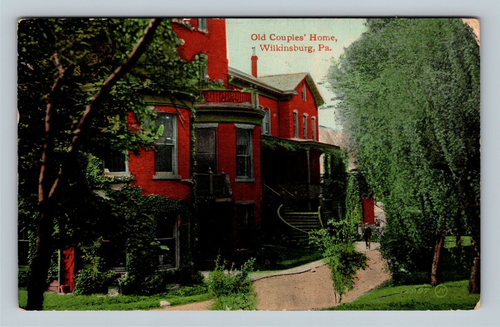 Wilkinsburg PA, Old Couples\' Home, Pennsylvania c1910 Vintage Postcard