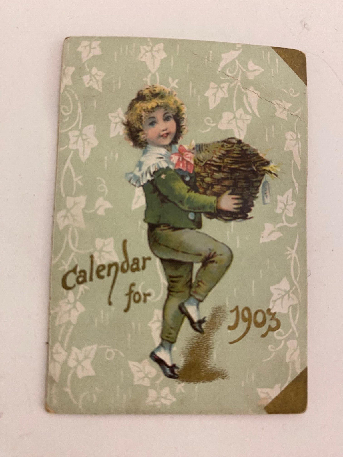 RARE 1903 Calendar Trade Card; Emporia Kansas; Excellent Condition