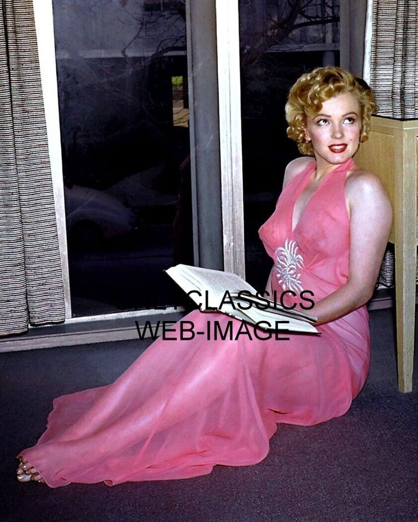 MARILYN MONROE IN PROVOCATIVE PINK SEE THRU OUTFIT 8X10 PHOTO PINUP CHEESECAKE