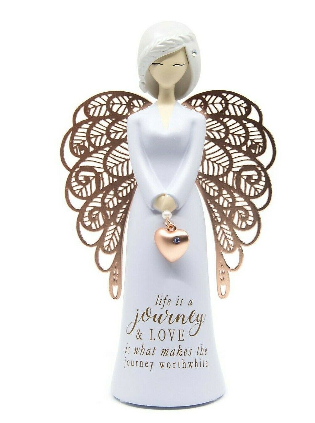 LIFE IS A JOURNEY AND LOVE FIGURINE YOU ARE AN ANGEL new baby memorial wedding