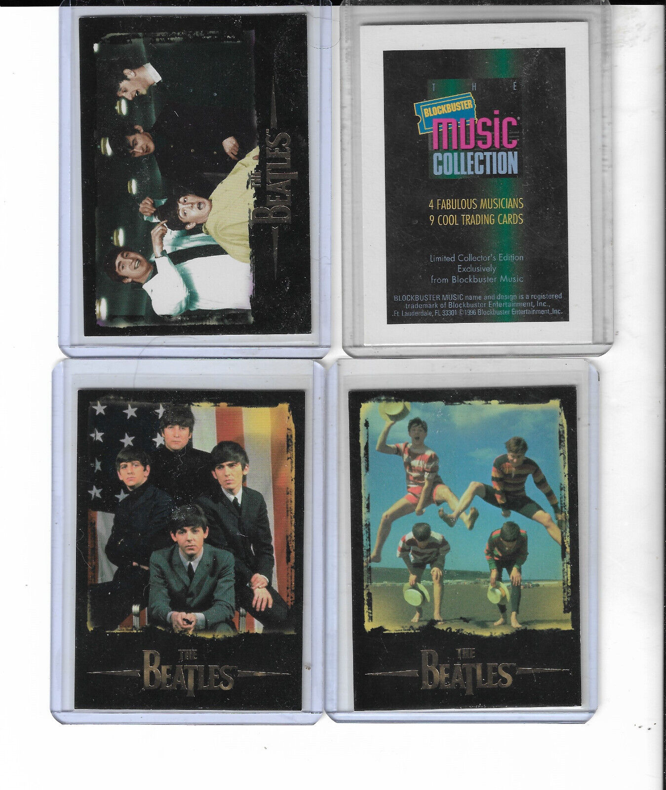 THE BEATLES RARE 1996 SPORTS TIME BLOCKBUSTER MUSIC TRADING CARD SET NR.MINT
