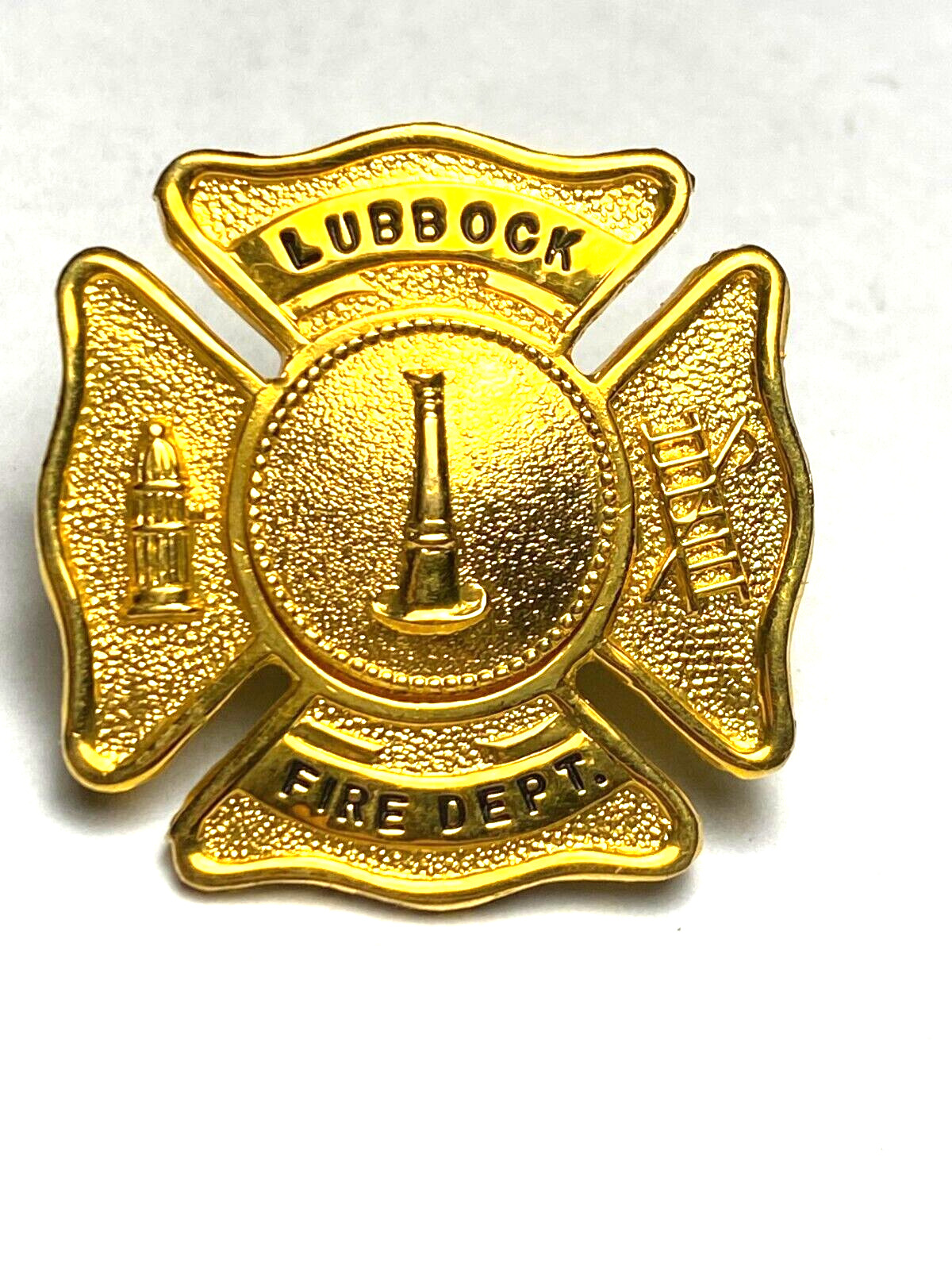 Antique Early OBSOLETE FIREMANS LUBBOCK TEXAS BADGE / Texas Fire Dept