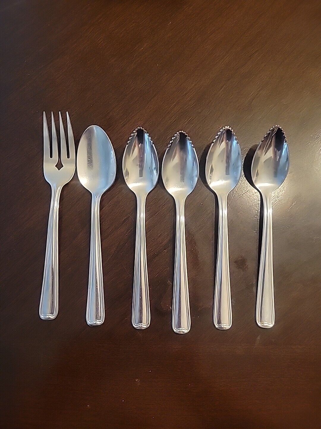 6 Pc PACIFIC Northland Oneida Silver Flatware Pieces Vintage Stainless
