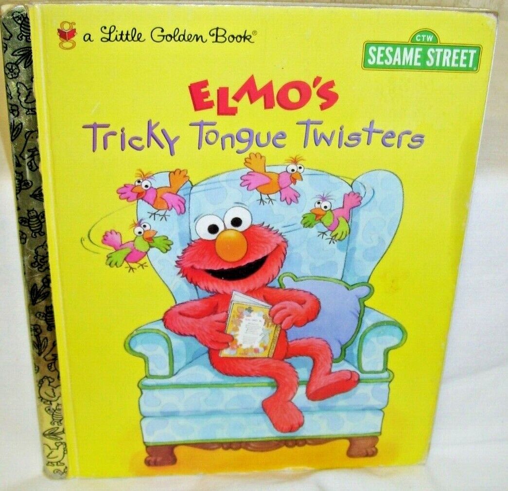 A Little Golden Book Sesame Street Elmo's Tricky tongue Twisters  First Ed 1998