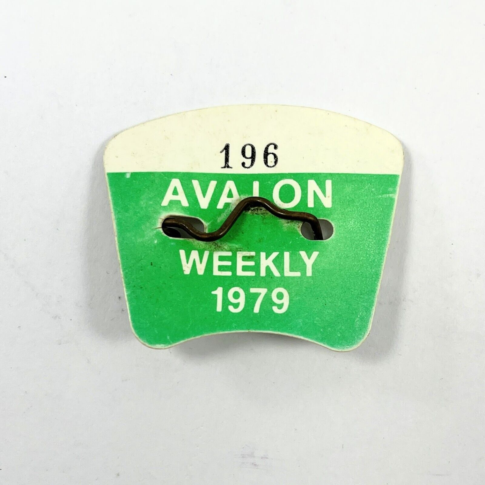 Avalon New Jersey Beach Tag 1979 weekly 196