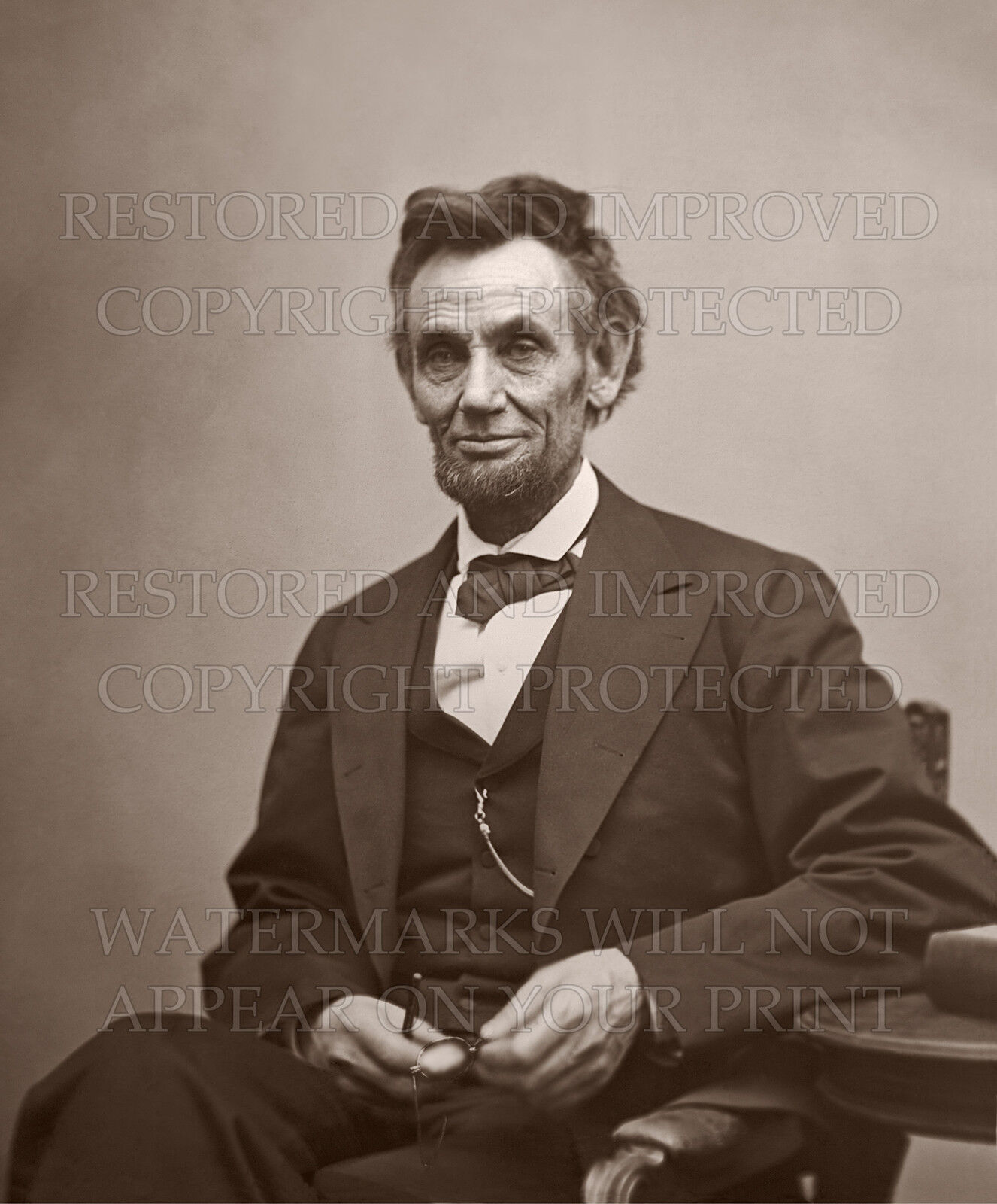 Abraham Lincoln by A. Gardner 1865 photo portrait picture CHOICES 5x7 or request
