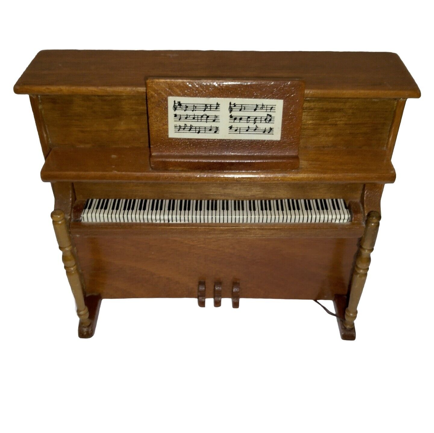 Vintage 1982 Wooden Upright Piano - GG Music Box \