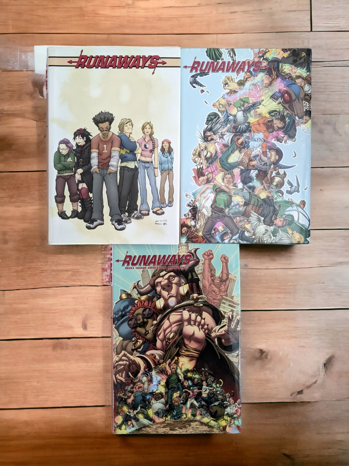 RUNAWAYS Deluxe Hardcovers Volumes 1 2 & 3 Brian K. Vaughan Marvel