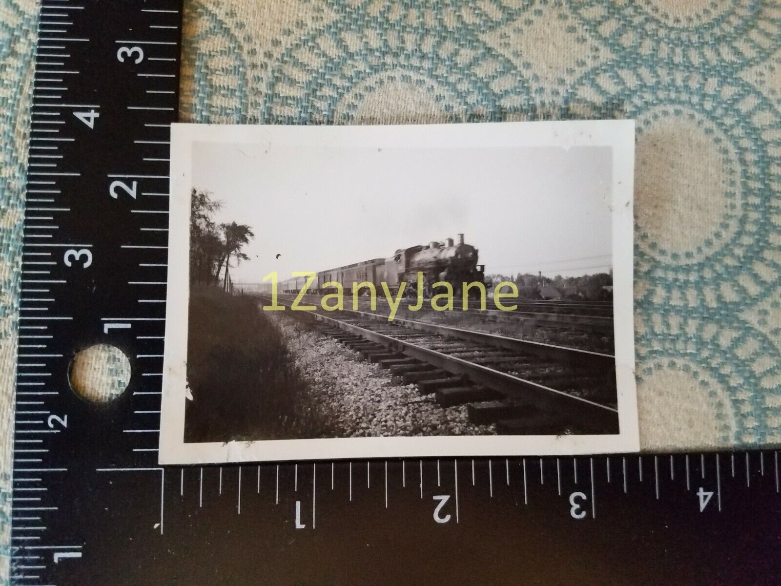 A614 VINTAGE TRAIN ENGINE PHOTO Railroad MILWAUKEE 1553, 1938