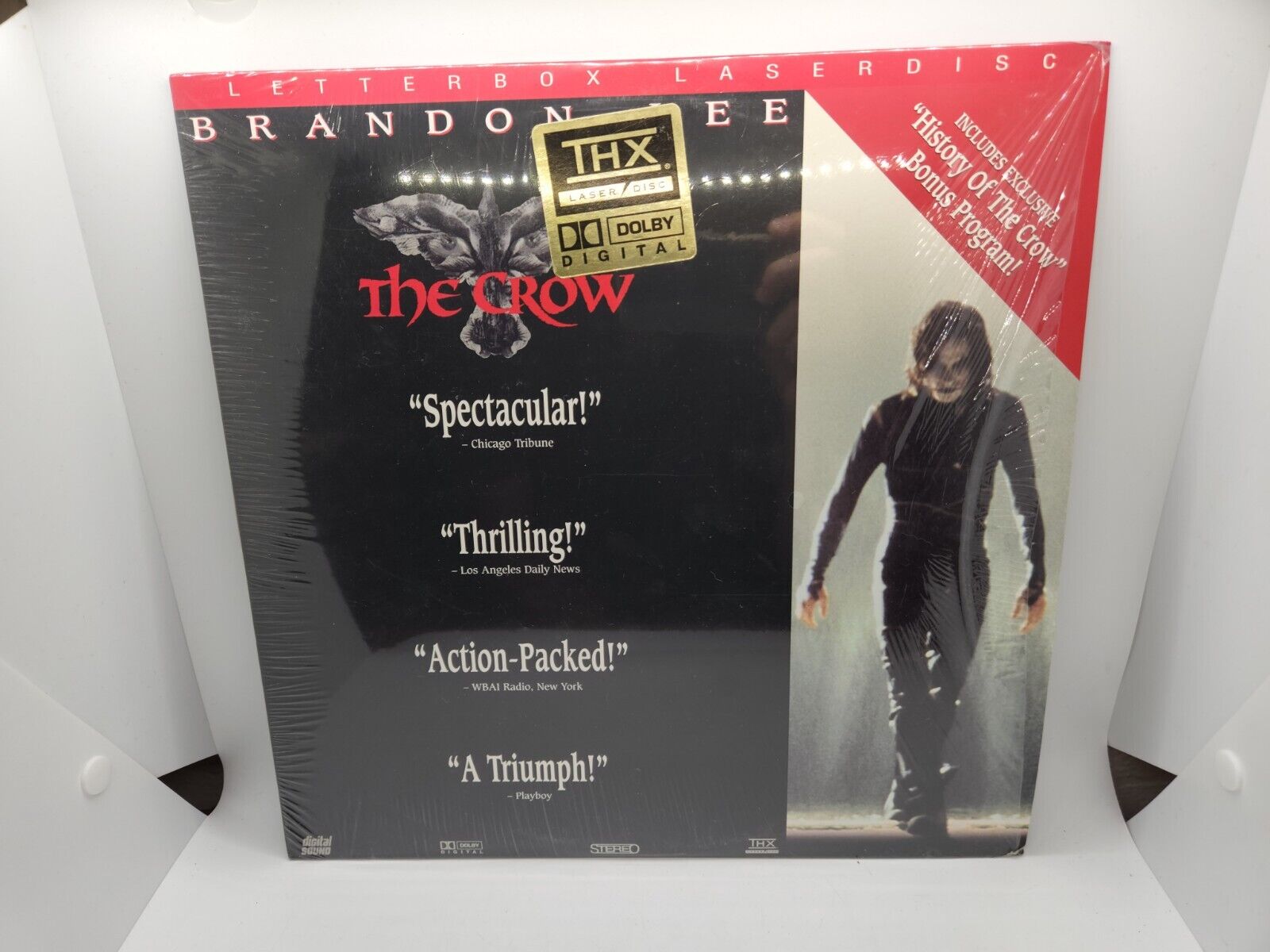 The Crow Laserdisc LD Letterbox Edition Brandon Lee Excellent Condition