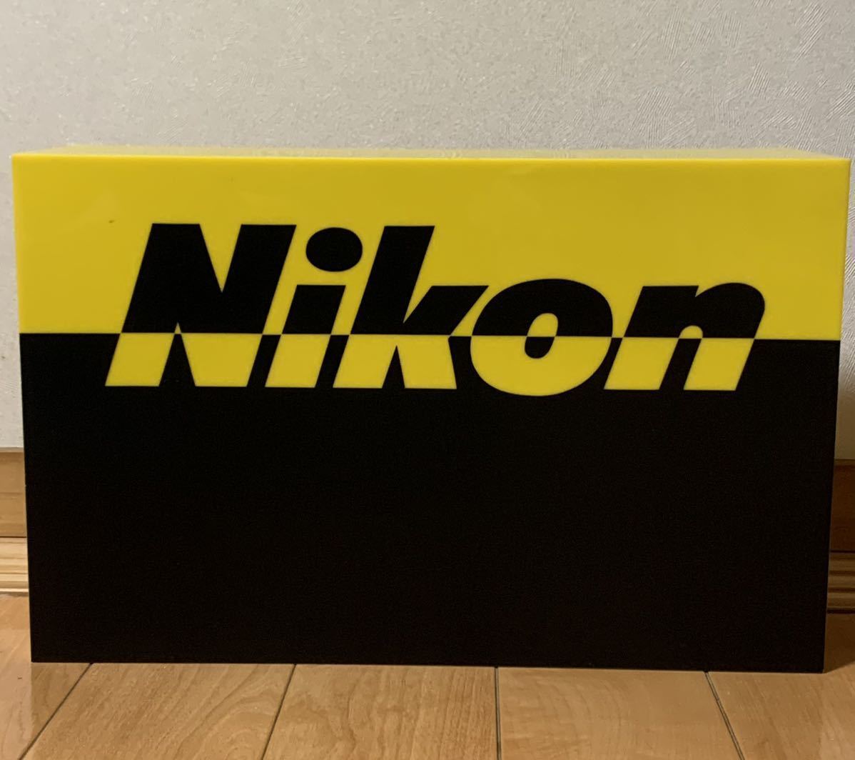 Rare Vintage Nikon Electric Lighted Signboard  Showa Retro Camera Decor Display