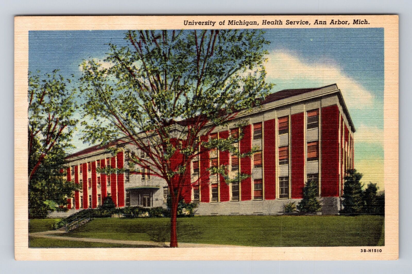 Ann Arbor MI-Michigan, University of Michigan, Health Service, Vintage Postcard