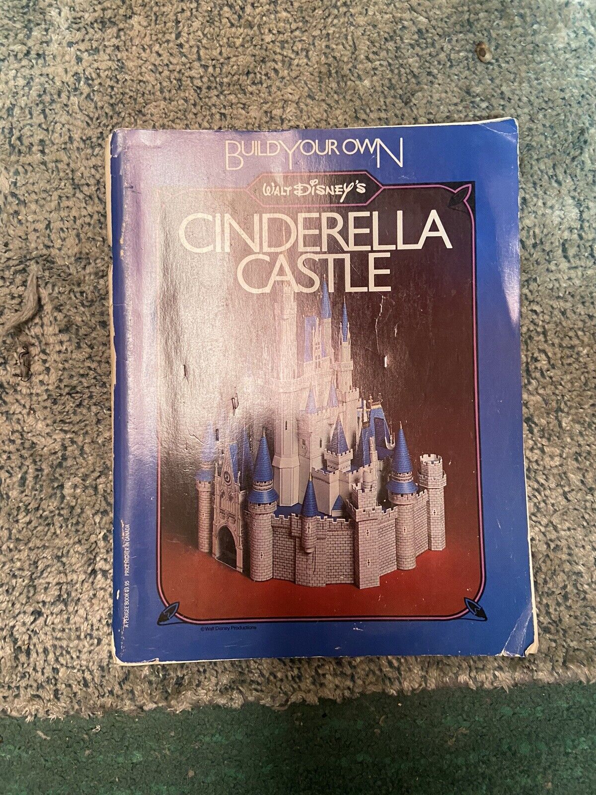 Walt Disney's Build Your Own Cinderella’s Castle Unused Cut & Assemble 1982