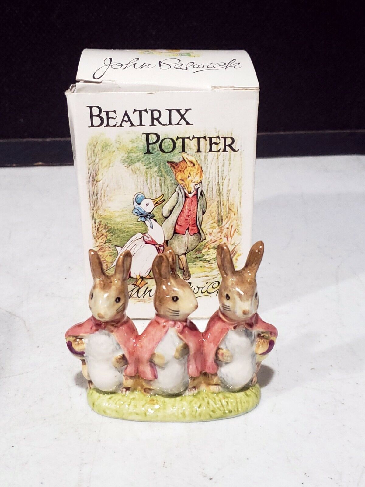 Beatrix Potter Royal Doulton Flopsy, Mopsy and Cottontail Copyright 1954 IN BOX