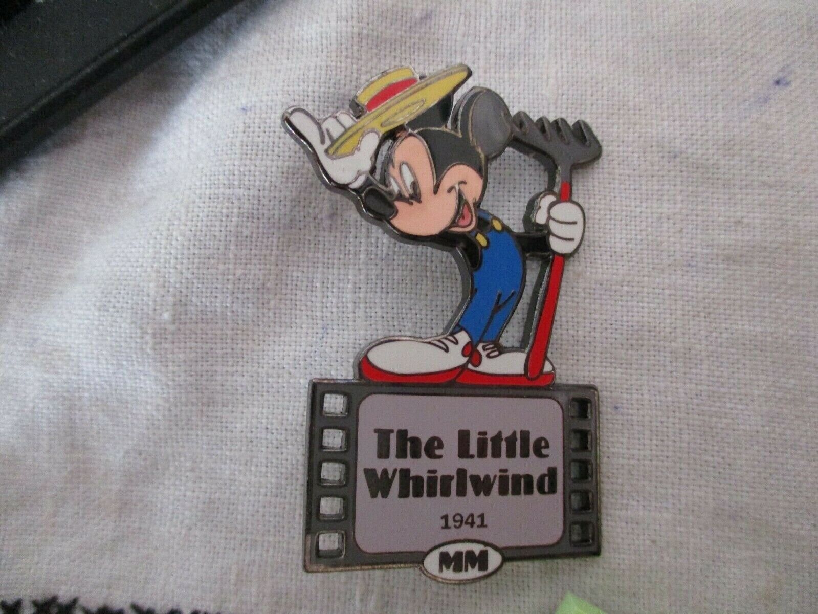 LE100 OLD Disney Auctions PINS Farmer Mickey Mouse Film Role Whirlwind Cartoon