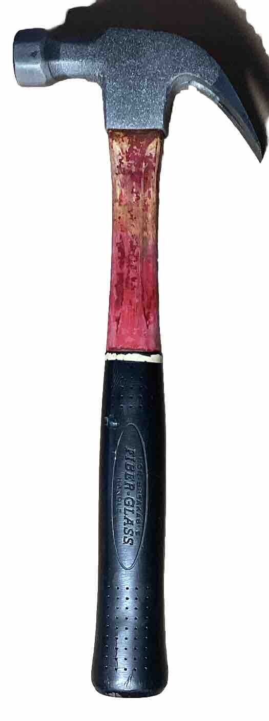 Vintage Genuine Plumb FA571 20 oz Claw Hammer Fiberglass & Rubber Handle