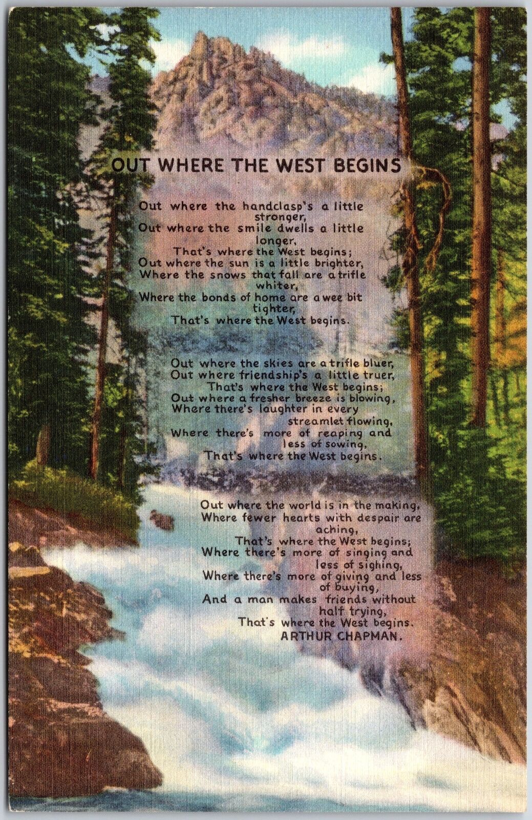 Poem of the West Rockies \