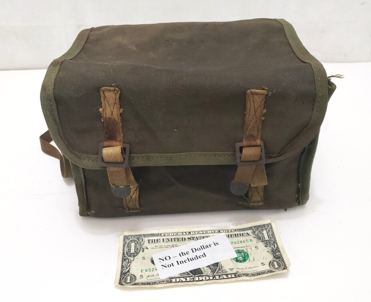 WW2 AAF Type E-2 Bombardiers Case - Canvass Bag with Top Flaps Springfield
