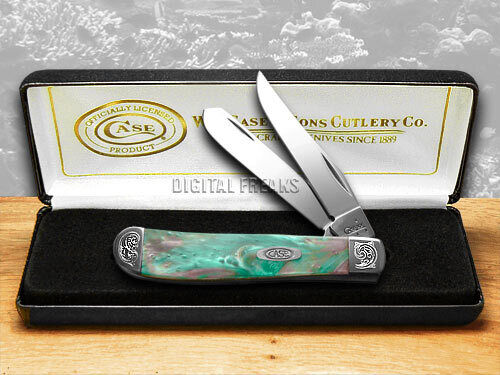 Case xx Mini Trapper Knife Engraved Bolster Coral Sea Corelon 9207CS/E