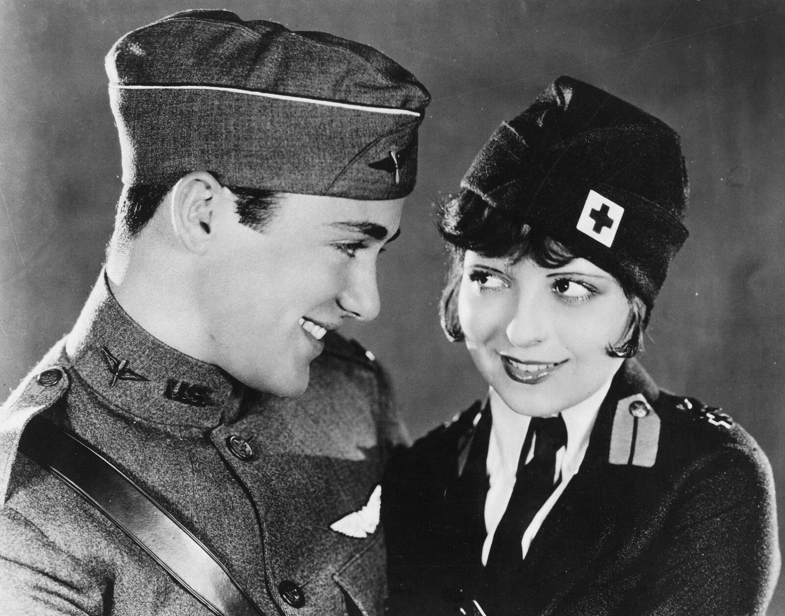 1927 BUDDY ROGERS & CLARA BOW in WINGS Photo (194-r )