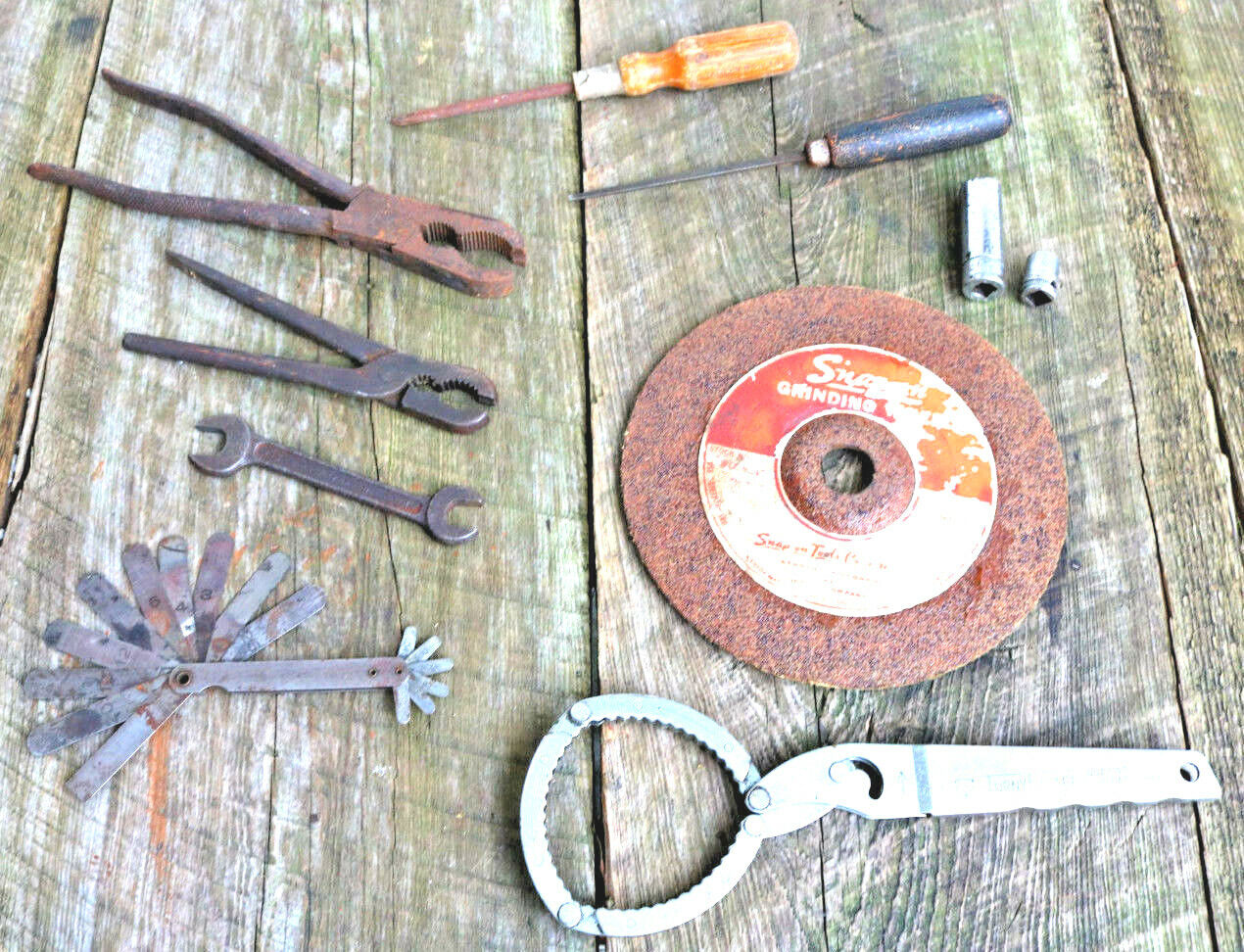 Mixed LOT Old Vintage Tools Snap On Socket USA Made Pliers Unusual OLD Garage XT