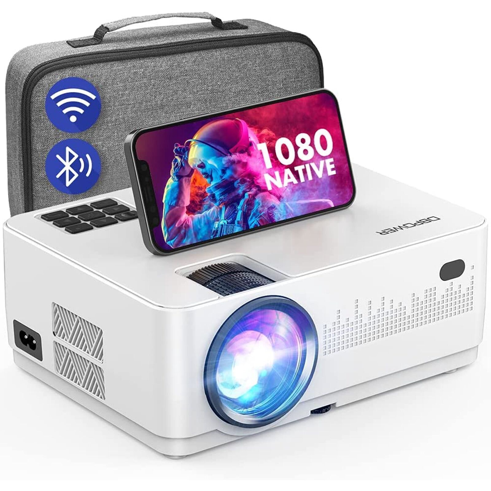 Projector 9000 Lumens 1080P LED Mini WiFi Video Home Theater Cinema Projectors