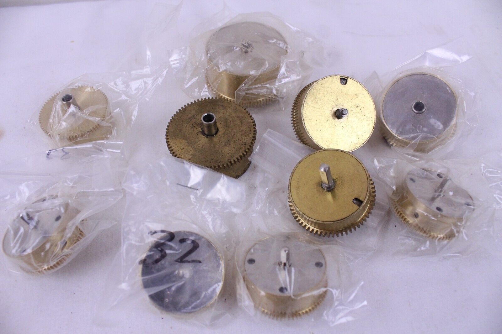 10 Vintage Mainspring Barrel with Mainspring Clock Clockmaking Parts Lot Tool