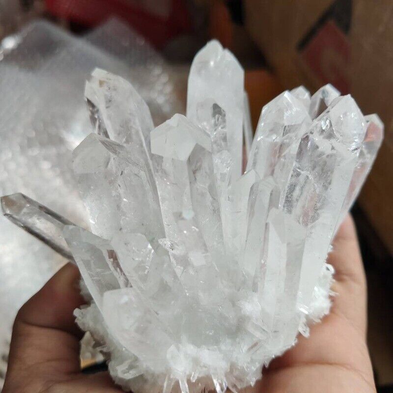 150g Large Natural White Clear Quartz Cluster Crystal Mineral Healing Rock Stone