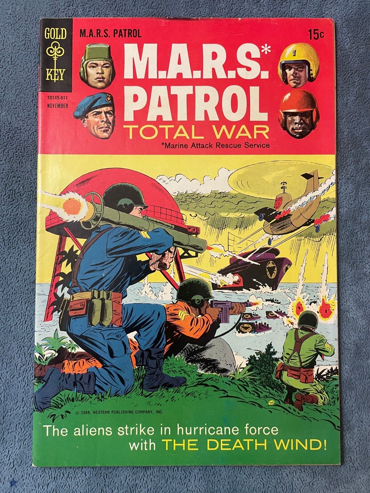 Total War Mars Patrol #7 Gold Key 1965 Comic Book War Wally Wood VF