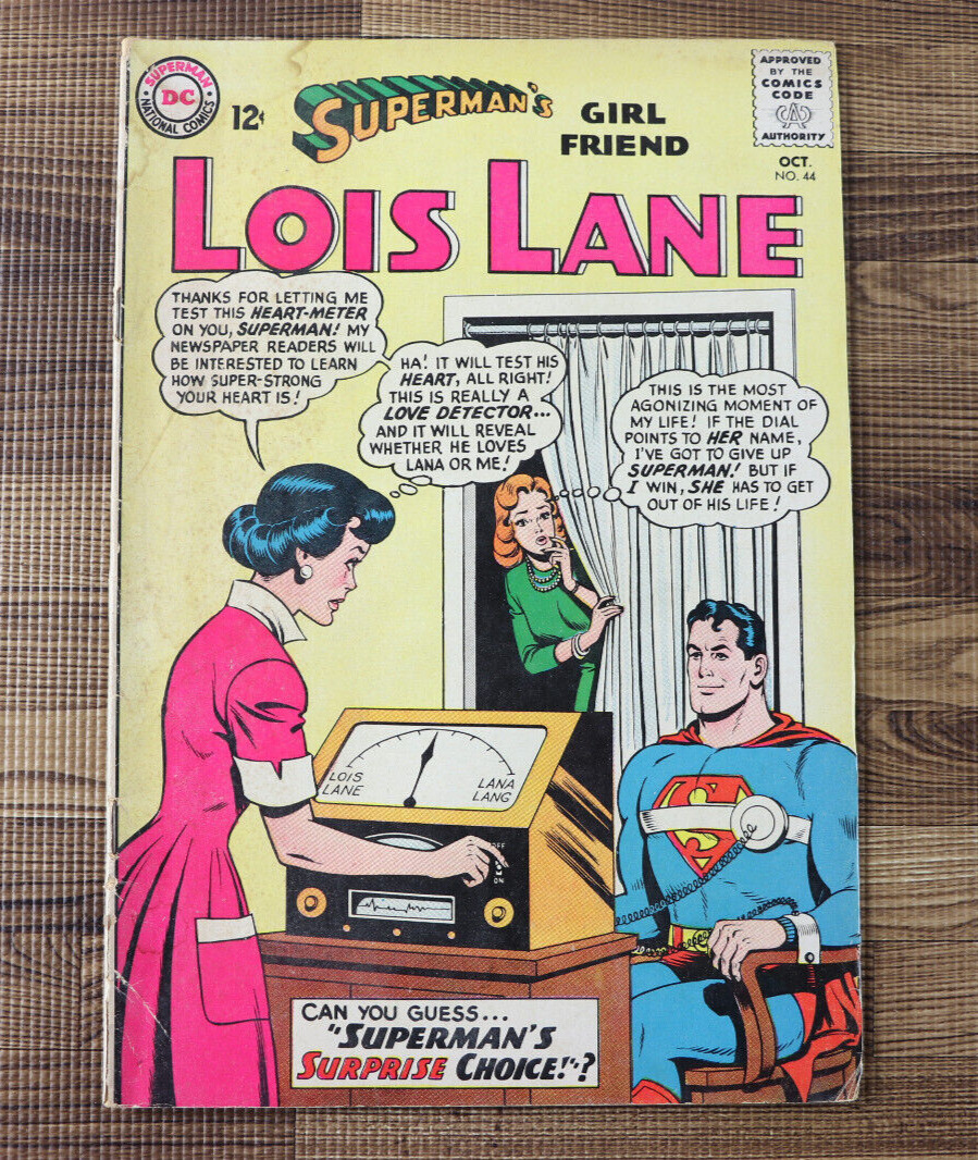 1963 DC Comics Superman Girl Friend Lois Lane #44 G/FN+