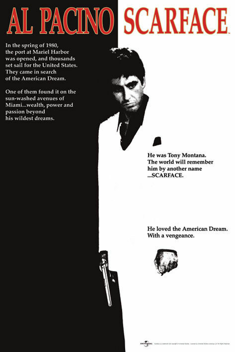 SCARFACE - CLASSIC MOVIE POSTER 24x36 - 0757