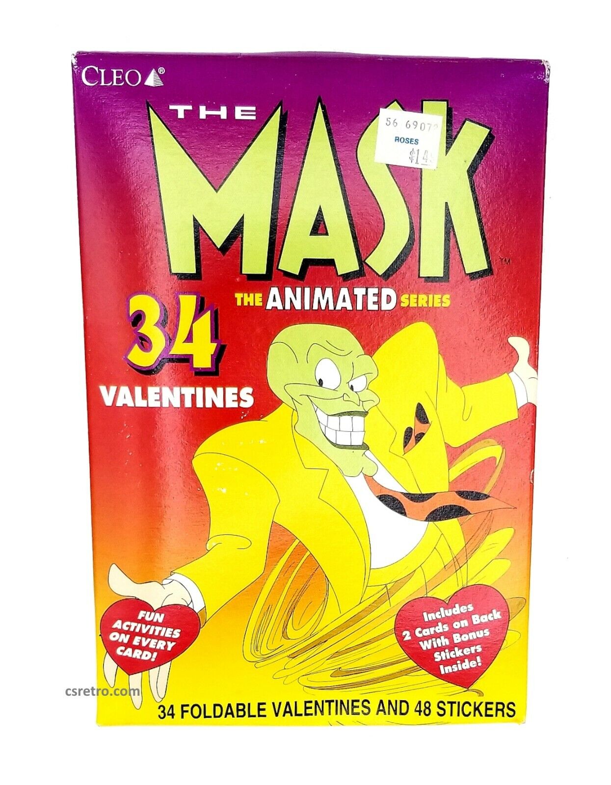 Vintage 1996 THE MASK Animated Series VALENTINES CARDS Kit 90s Collectible -READ