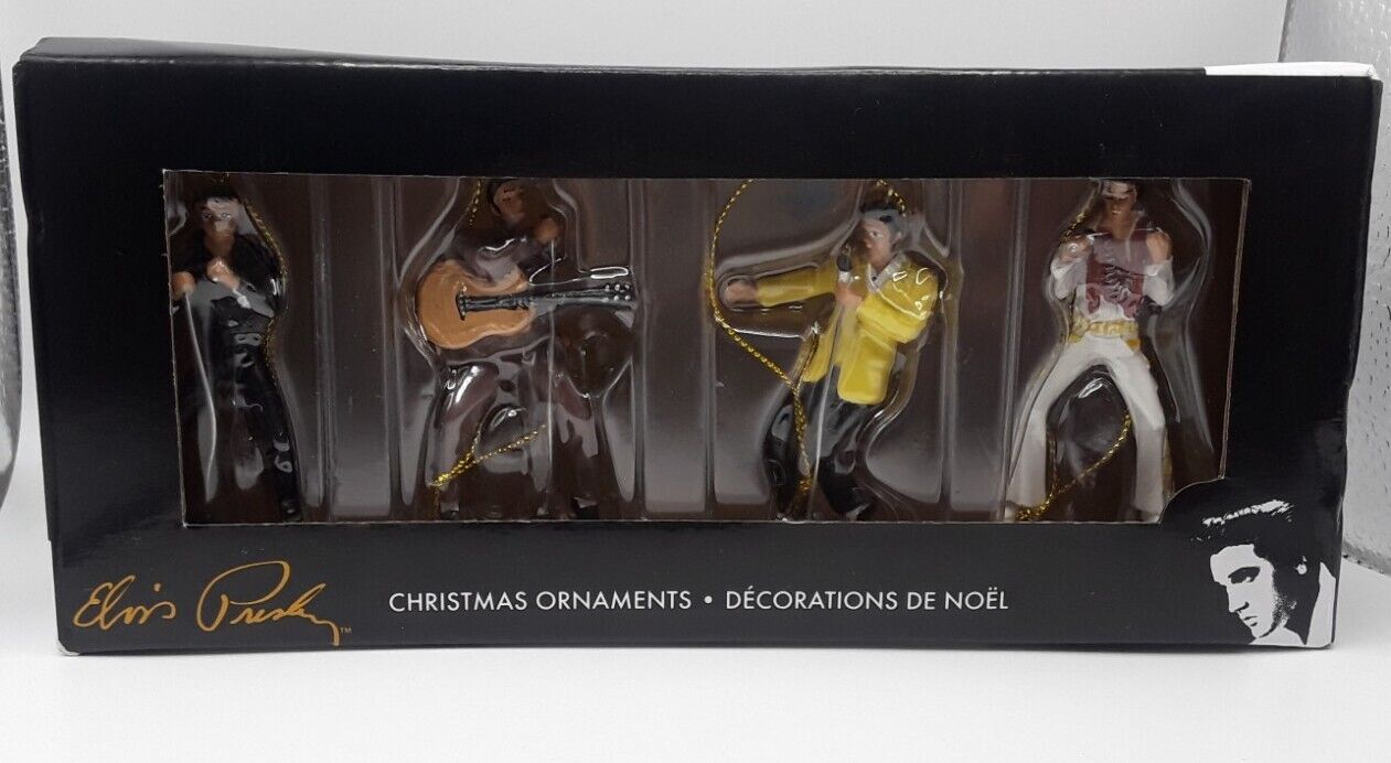 Kurt S. Adler Elvis Presley Ornament Gift Set 4-Piece Box Set, EP2176