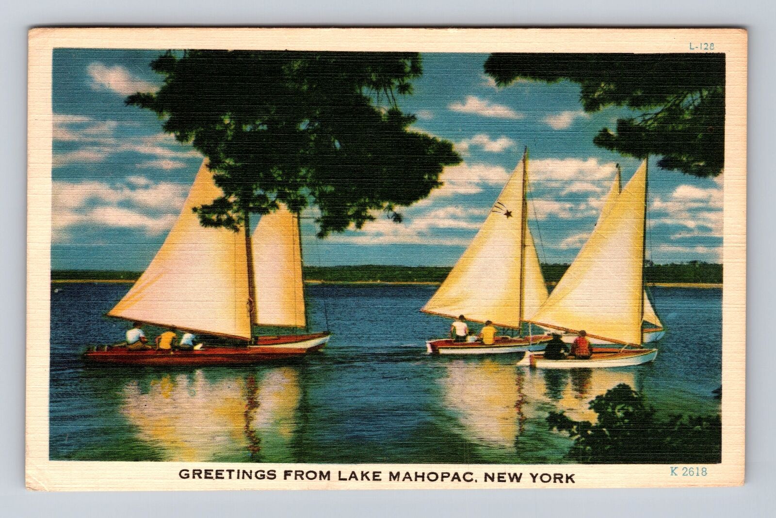 Lake Mahopac NY-New York, General Greetings, Antique, Vintage c1949 Postcard