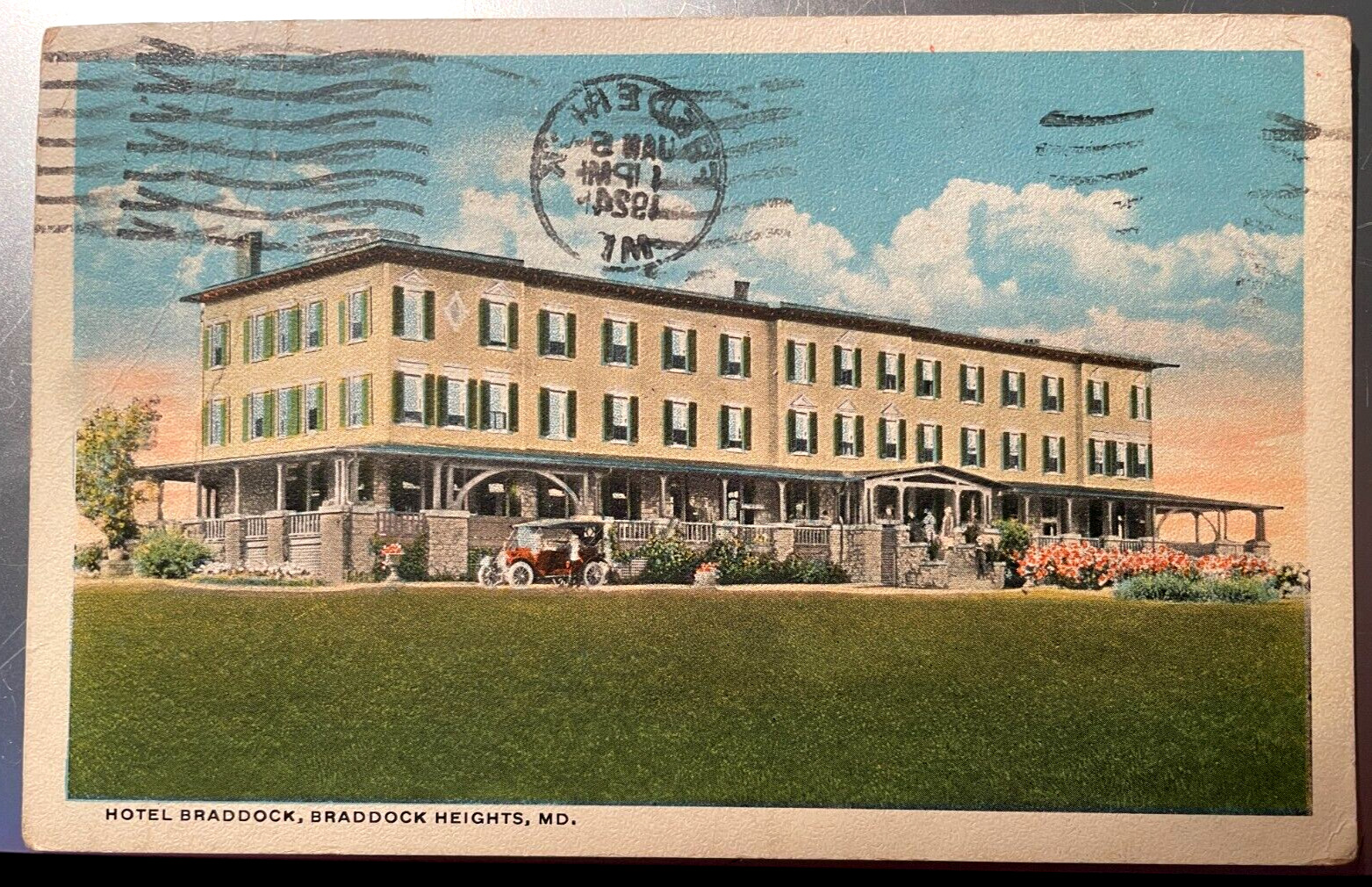Vintage Postcard 1916 Hotel Braddock, Braddock Heights, Maryland (MD)