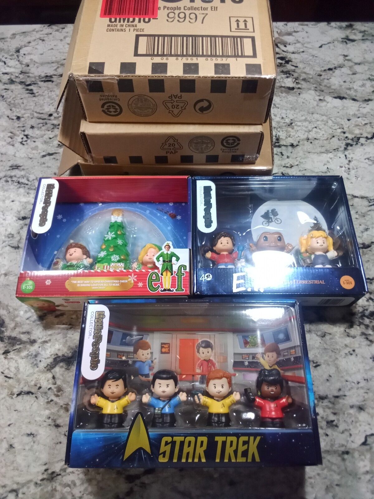 Little People Collector Set of 3 Star Trek E.T. Elf Lot Bundle