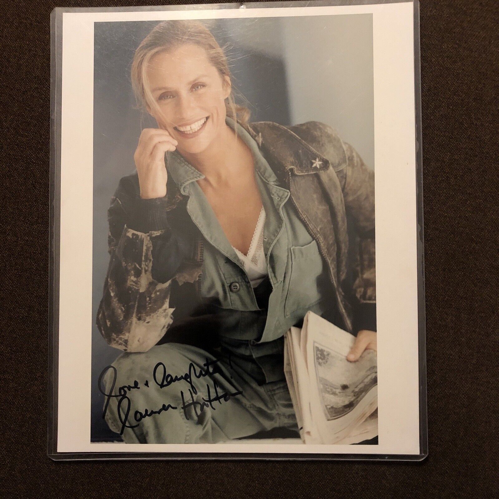 Lauren Hutton 8x10 Photo W Reprint Auto RP American Actress and Model