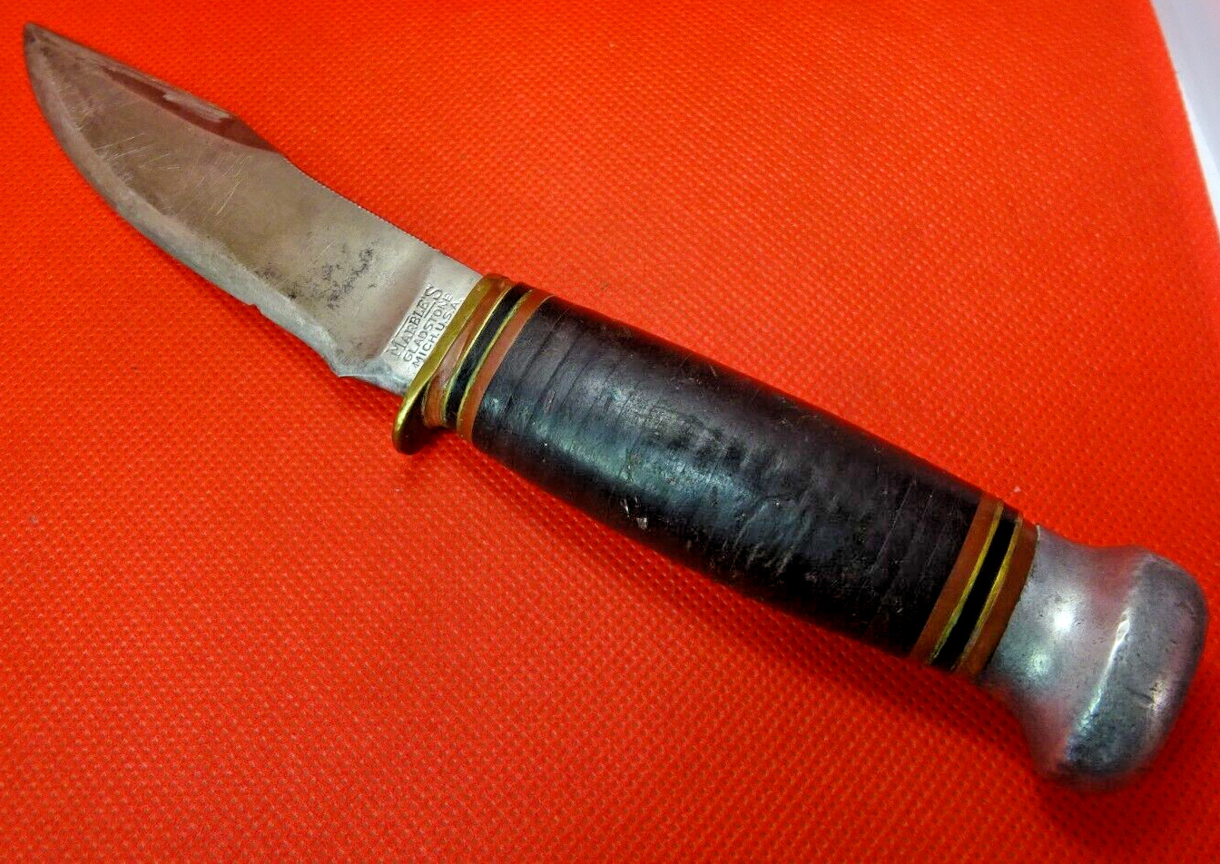 Vintage Marbles Gladstone Fixed Blade Knife 4 1/8\