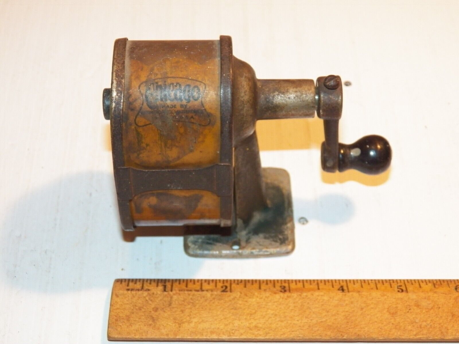 1921 CHICAGO Wall Mount Pencil Sharpener - Made in USA