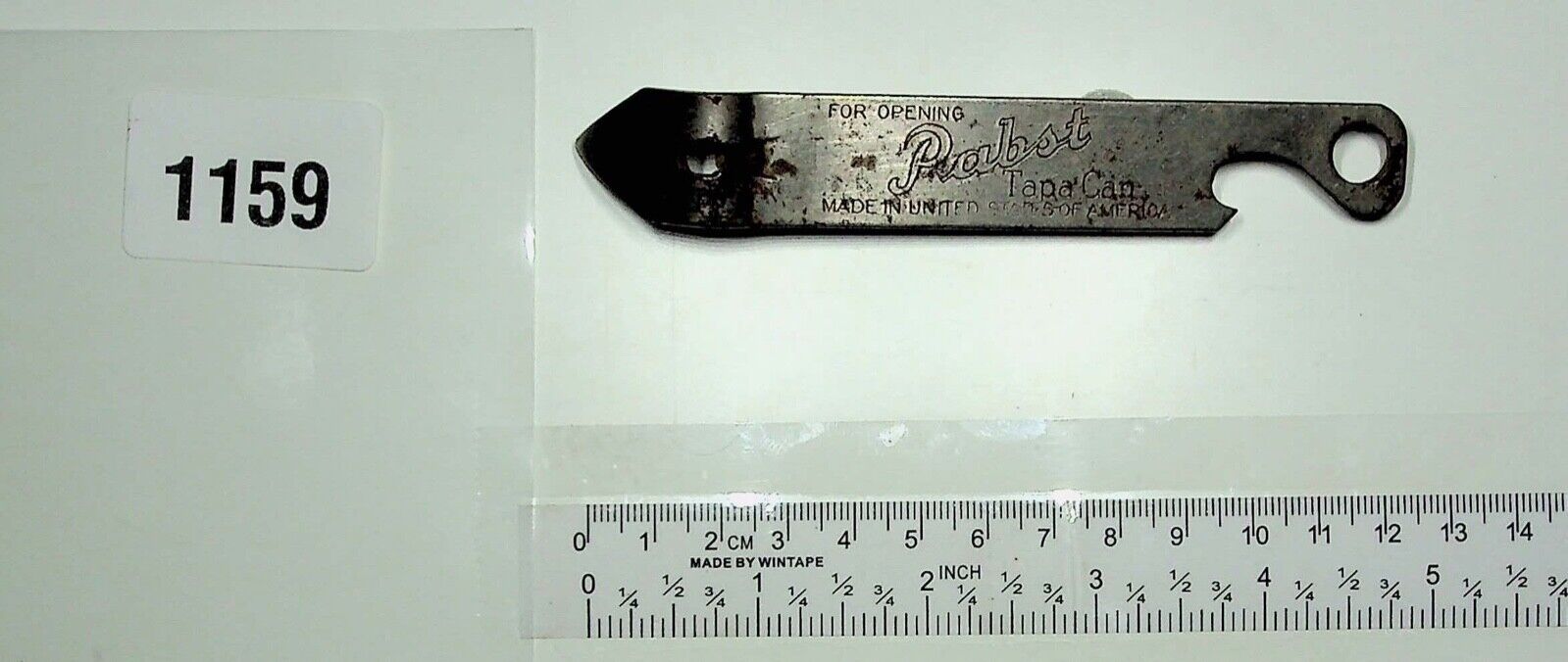 PABST TAPA CAN BOTTLE OPENER 4 1/2 INCHES LONG VINTAGE 