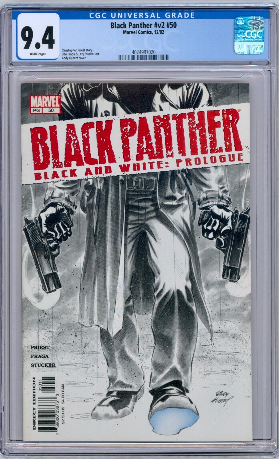 Black Panther v2 #50 2002 Marvel CGC 9.4 1st Kevin Cole/White Tiger