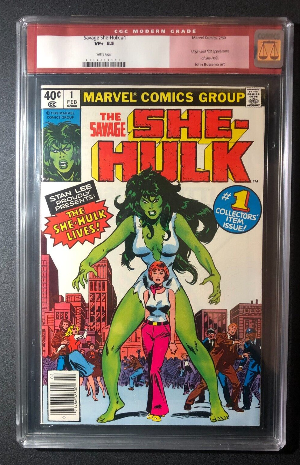 The Savage She-Hulk #1 CGC KEY +Old Red Label+Newsstand 1st Appearance She Hulk