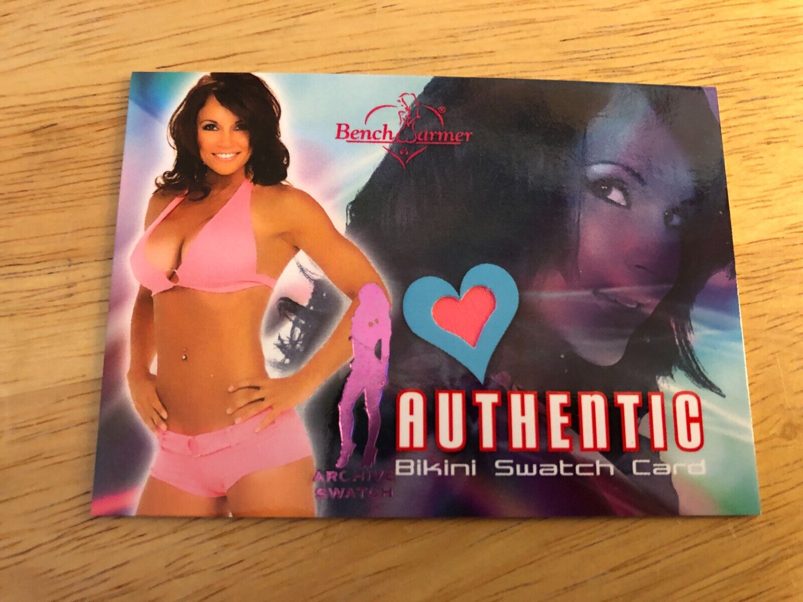 Kimberly Page,  Benchwarmer, 2005,  authentic Bikini Swatch Card