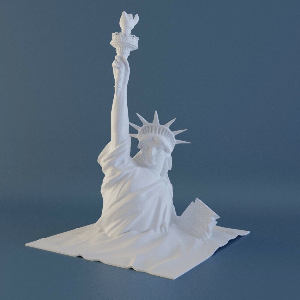 PLANET OF THE APES STATUE OF LIBERTY w/ Taylor and NOVA Figures - 3D Printed