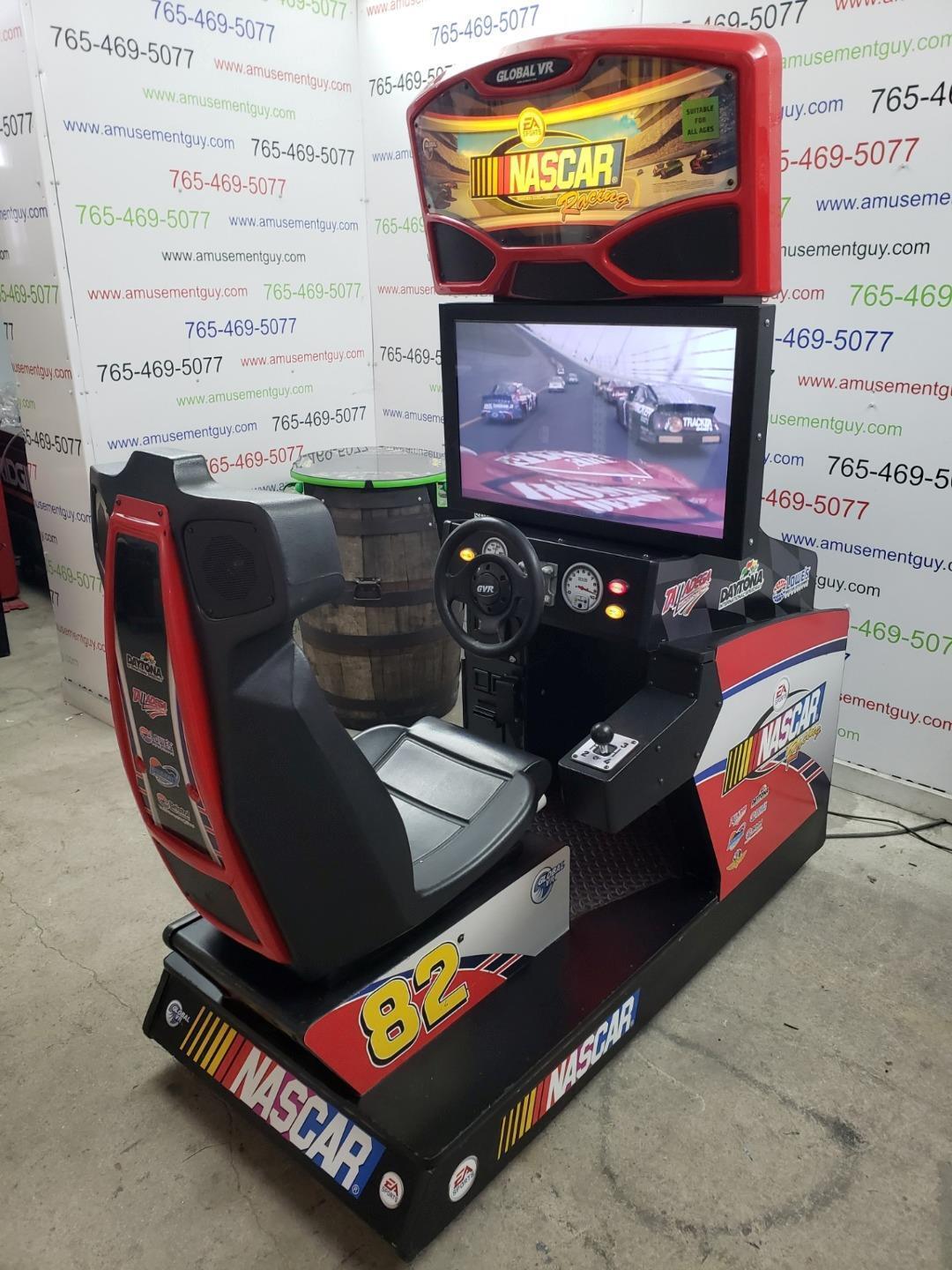 Nascar Racing by Global VR COIN-OP Sit-Down Driving Arcade Video Game